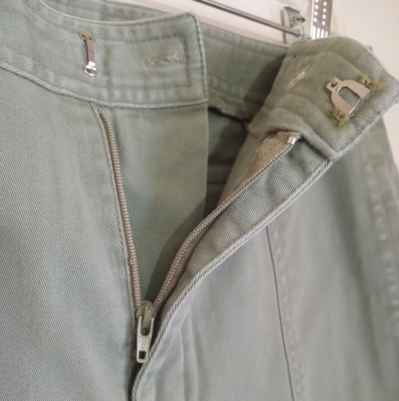 Rafaella green cropped cargo women's size 10 - Picture 5 of 8